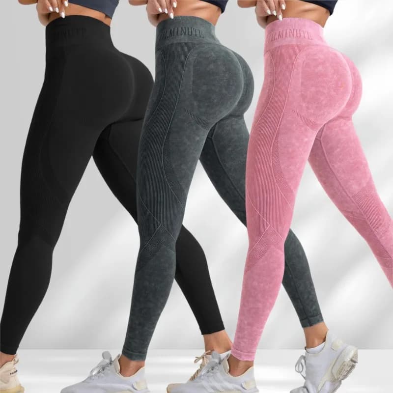 Pantalon de Yoga taille haute sans couture pour femmes, levage des hanches, Sports de plein air, tai