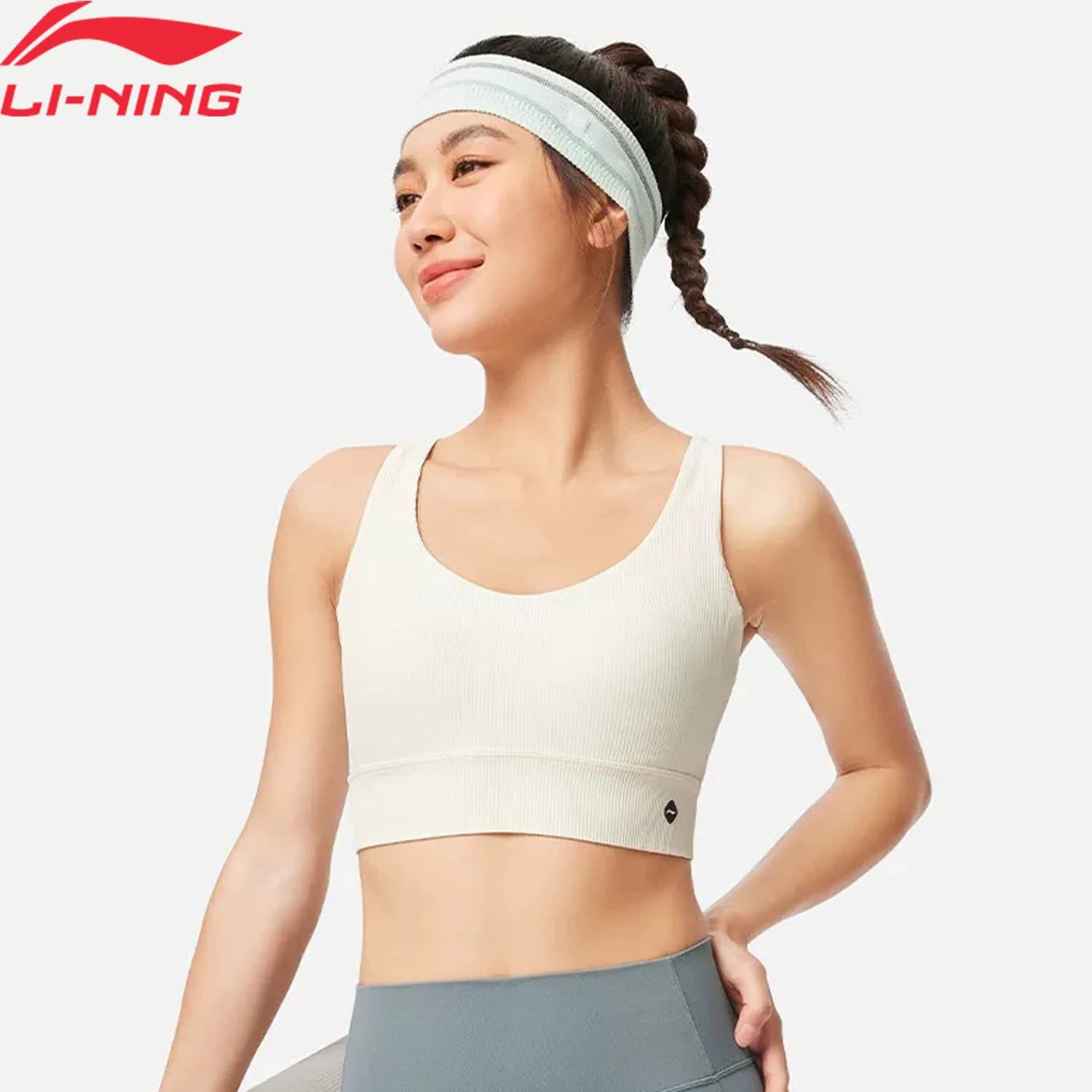 Li-ning soutien-gorge de sport d'entraînement pour femmes à sec FREEZ soutien léger 68% Polyamide 32