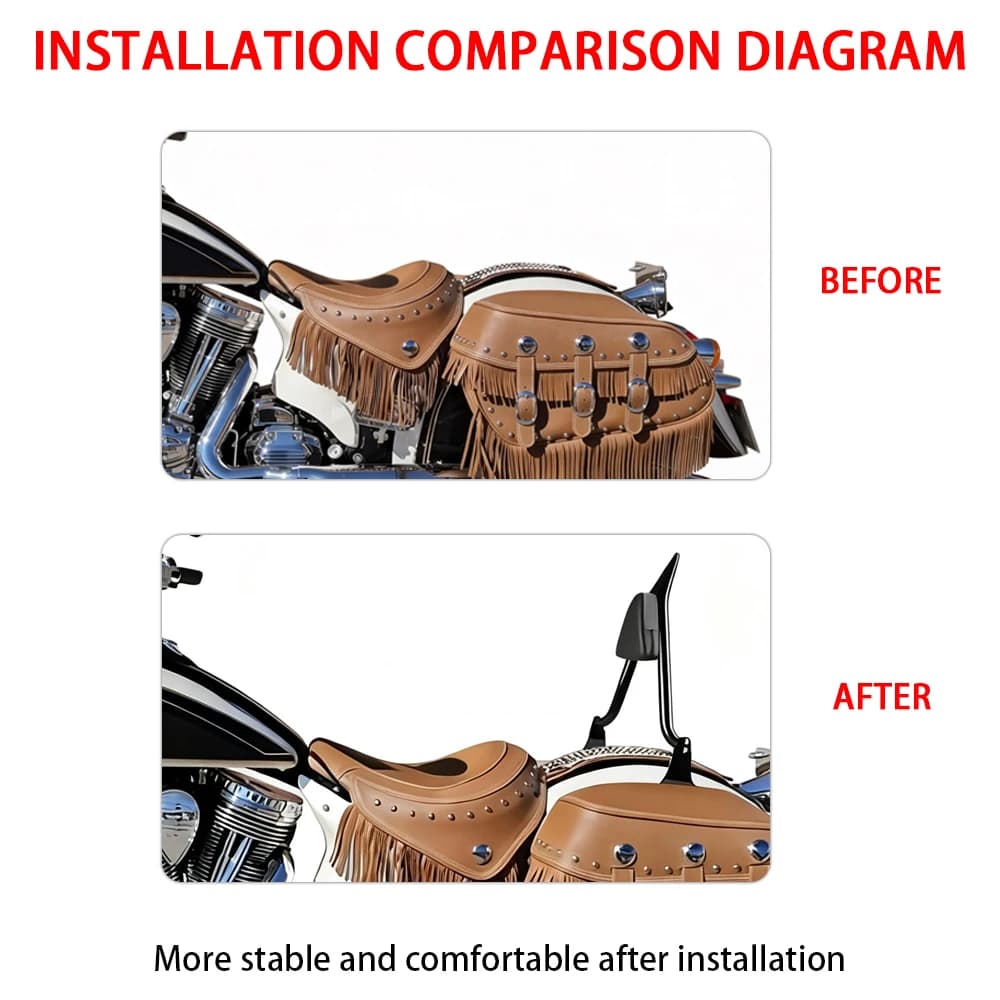 Accessoire de moto en métal, dossier arrière Sissy Bar, adapté au Indian Chief Vintage Classic 2014 – 2018, accessoire de moto durable
