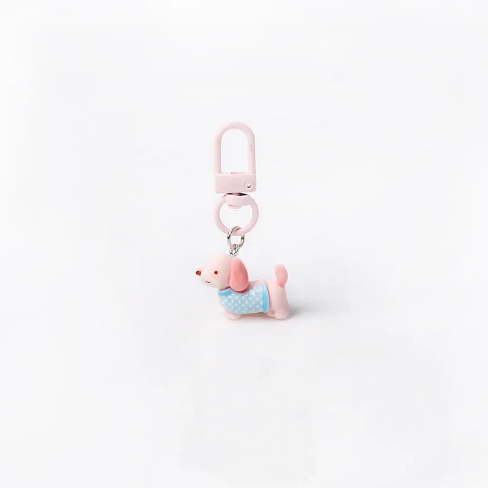 Porte-clés créatif et exagéré pour chiot, accessoires de dessin animé pour chien, pendentif de Simulation mignon pour sac à main