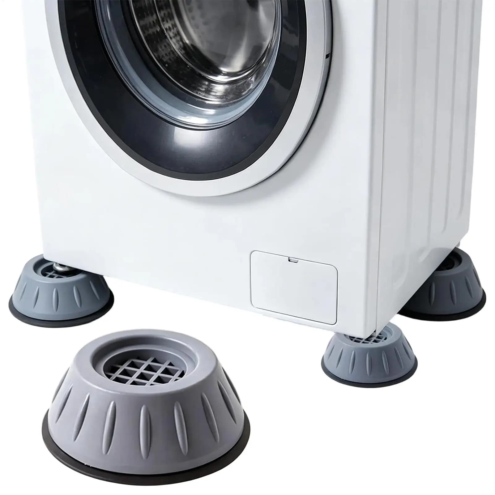 Patins anti-vibration pour machine à laver, 4 pièces, tapis anti-bruit, patins amortisseurs pour machine à laver et sèche-linge
