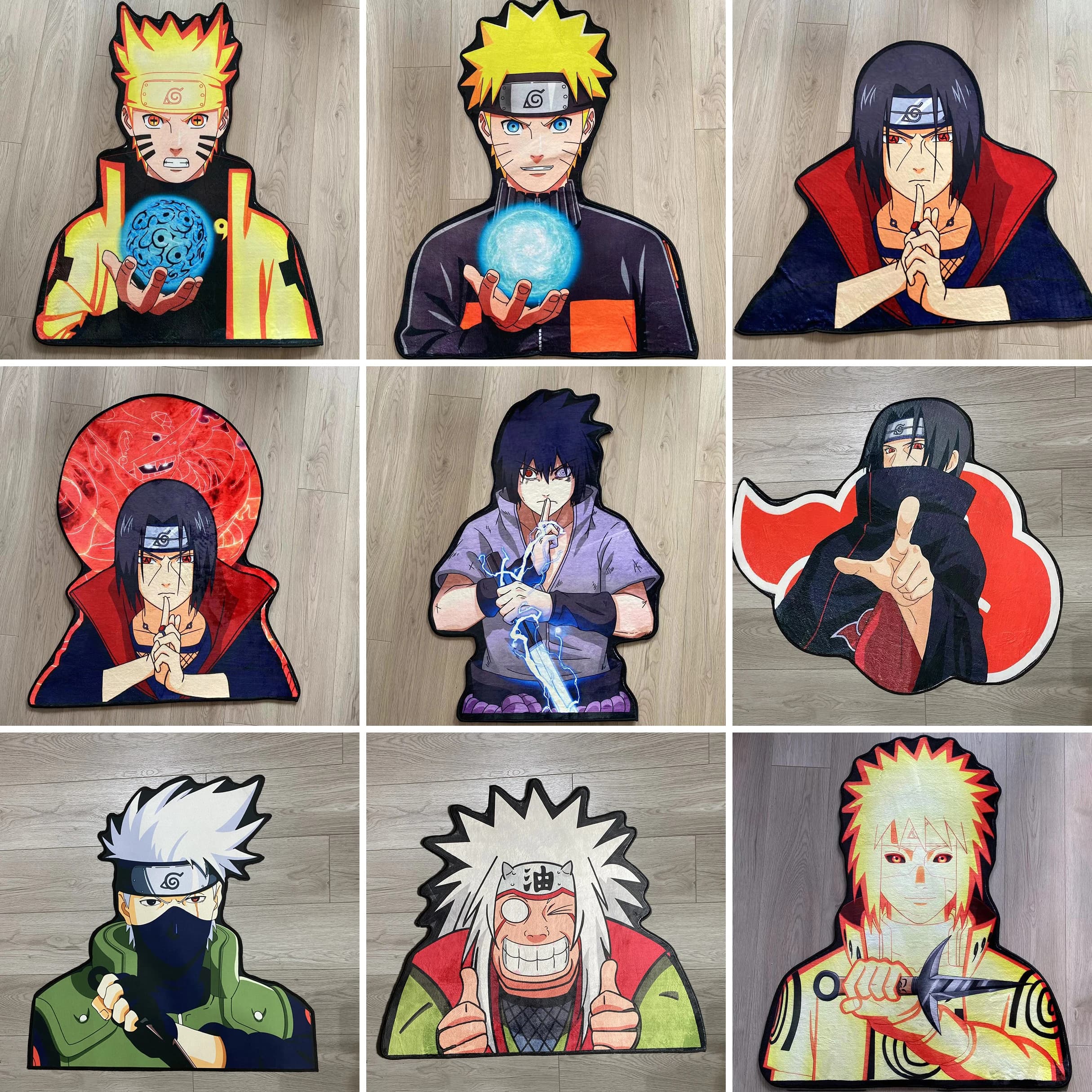 Anime Manga Naruto doux anti-dérapant tapis maison chambre dessin animé déco cuisine salle de bain tapis antidérapant paillasson enfants cadeau