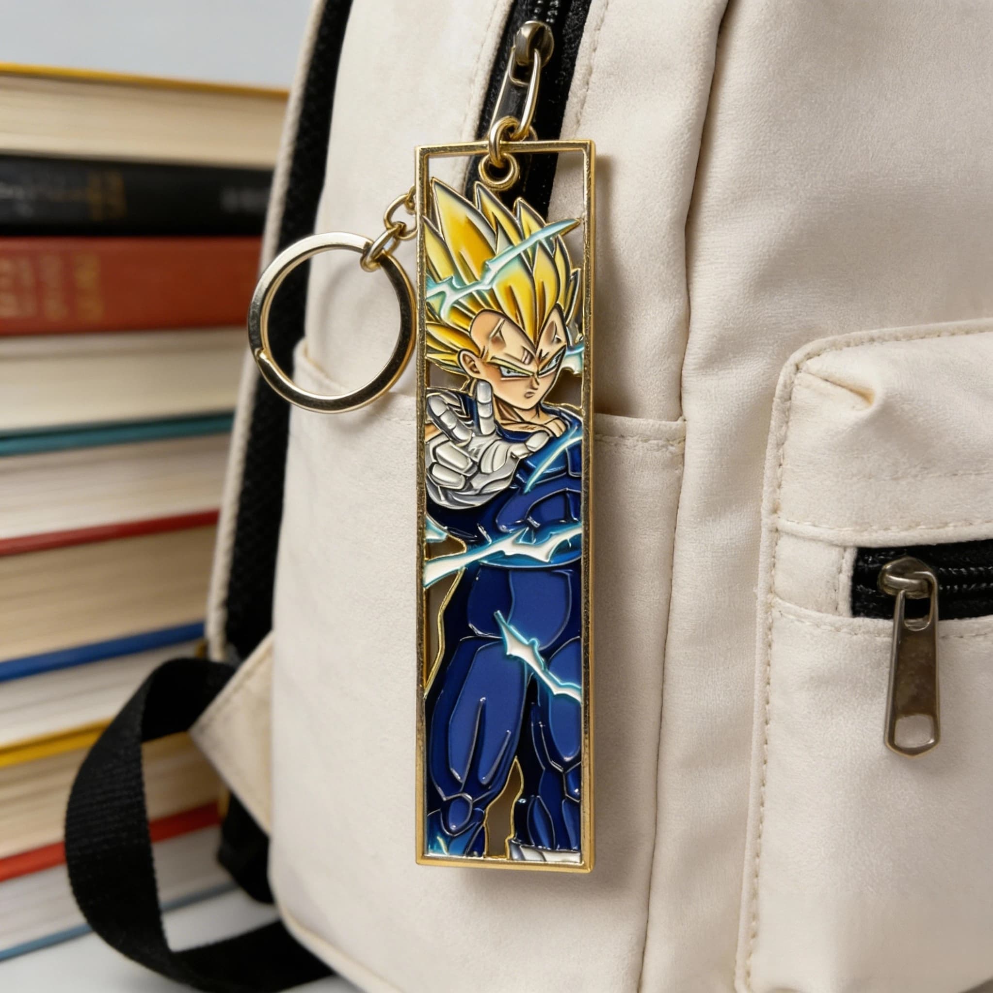 Anime métal évider porte-clés signet mignon Jet Manga mode sac porte-clés bijoux accessoire porte-clés cadeau Anime