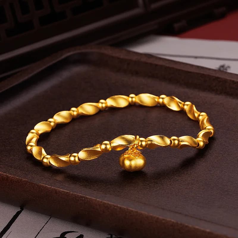 Accessoire Golddiy 9999 - Accessoires de style ancien en forme de kaki - Collier, bracelet et pendentif en perles de style ancien