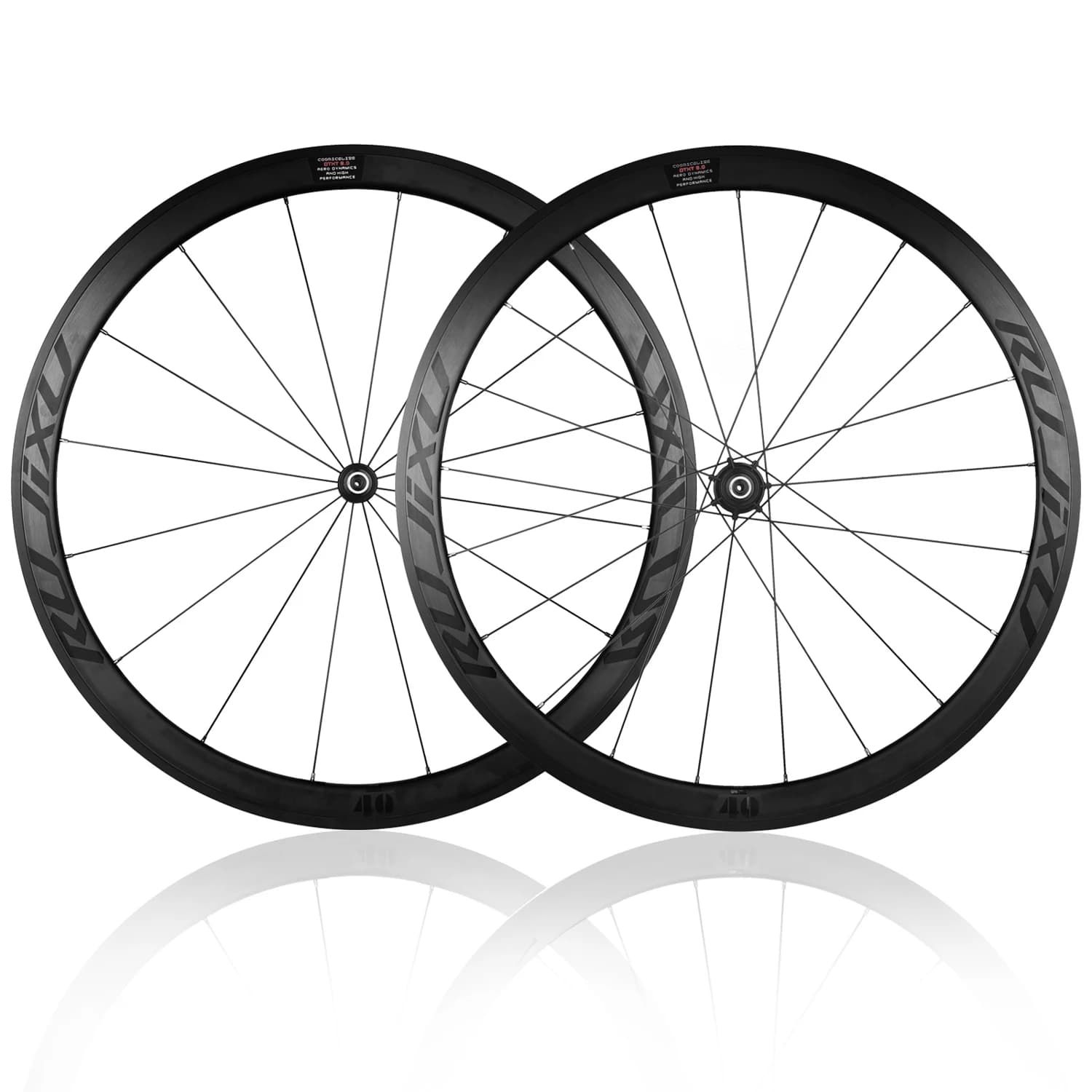 HUB de tube en fibre de carbone ultra-léger 700C, 120 anneaux, roue de vélo de route, frein en V, double profondeur en alliage d'aluminium 30/40/50mm, paire de roues