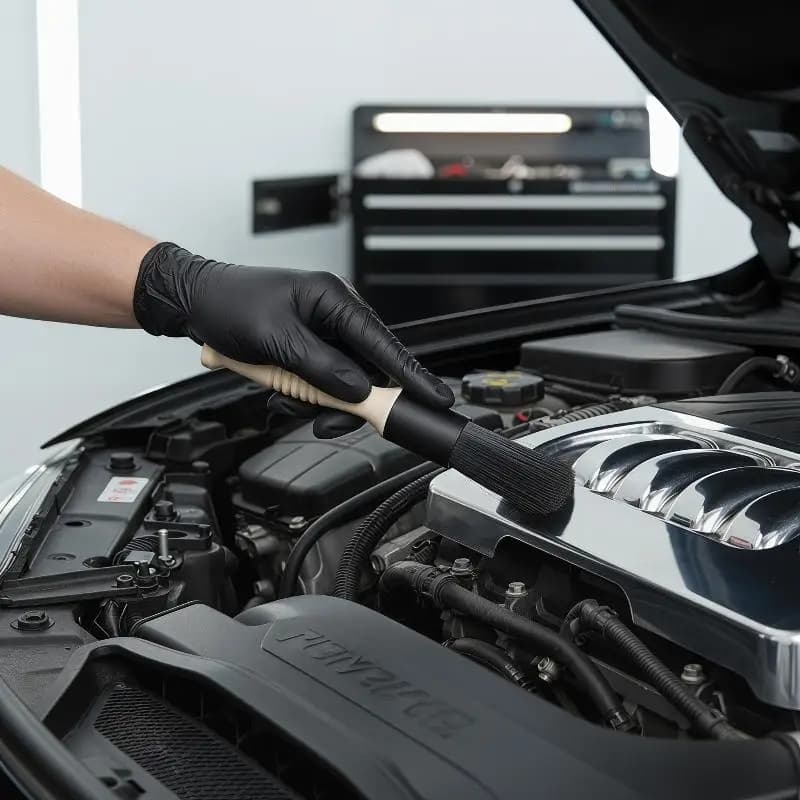 Brosse de nettoyage pour roues de voiture, 1 pièce, outils de nettoyage pour roues et portes de voiture
