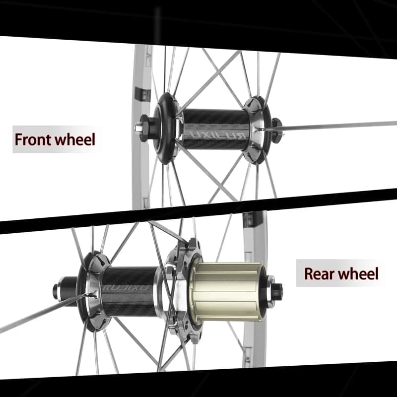 Jeu de roues de vélo 700C 30/40/50 mm en alliage d'aluminium, roues de vélo de route sans logo