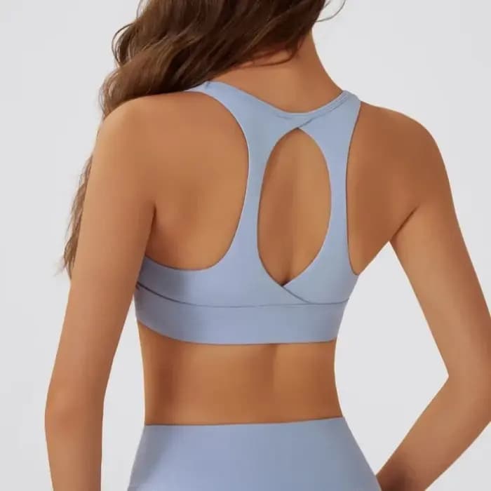 Soutien-gorge de sport Yoga pour femmes, coussin de poitrine amovible, haut à licou, Push-up, dos ou