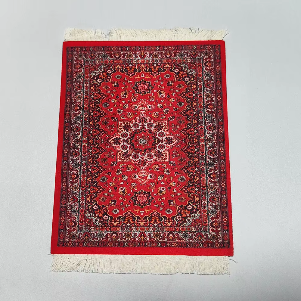 Tapis persan tissé fleur petit dessous de verre commerciaux en gros tapis de souris pas cher tapis d