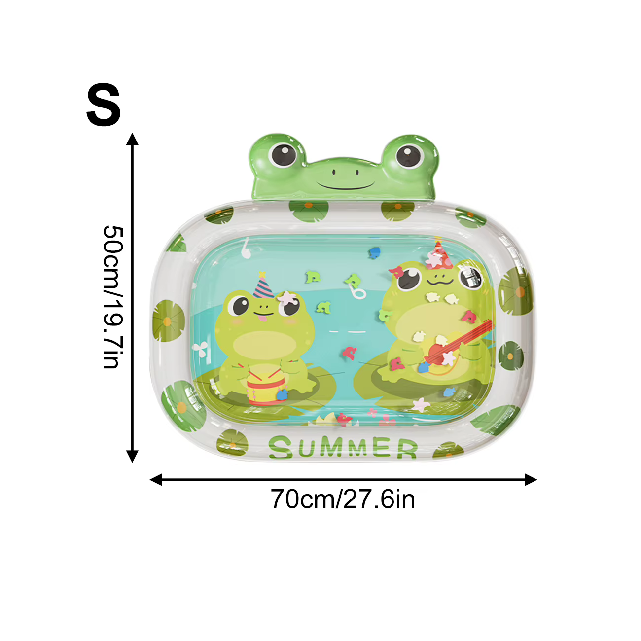 Tapis aquatique gonflable 1 pièce, tapis de jeu sensoriel pour le temps sur le ventre, tapis de jeu