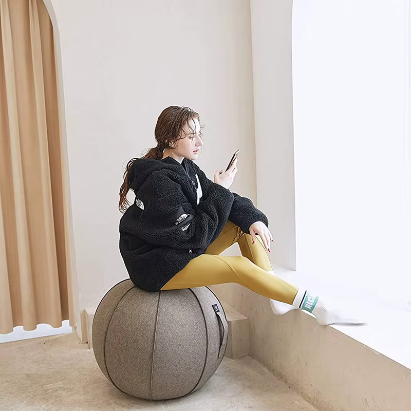 Balle d'exercice de yoga pour le bureau et la maison, entraînement musculaire, fitness assis, chaise