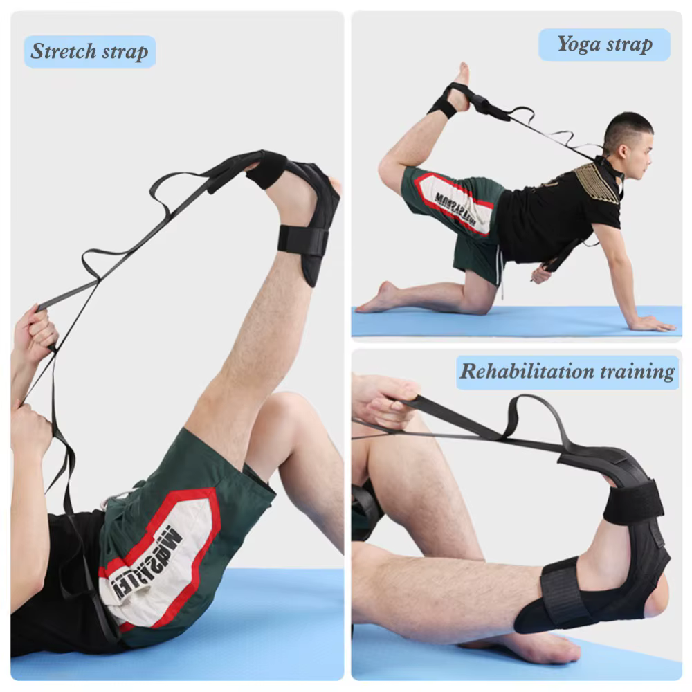 Sangle d'étirement de jambe de flexibilité de Yoga pour l'entraîneur de gymnastique de danse de joie