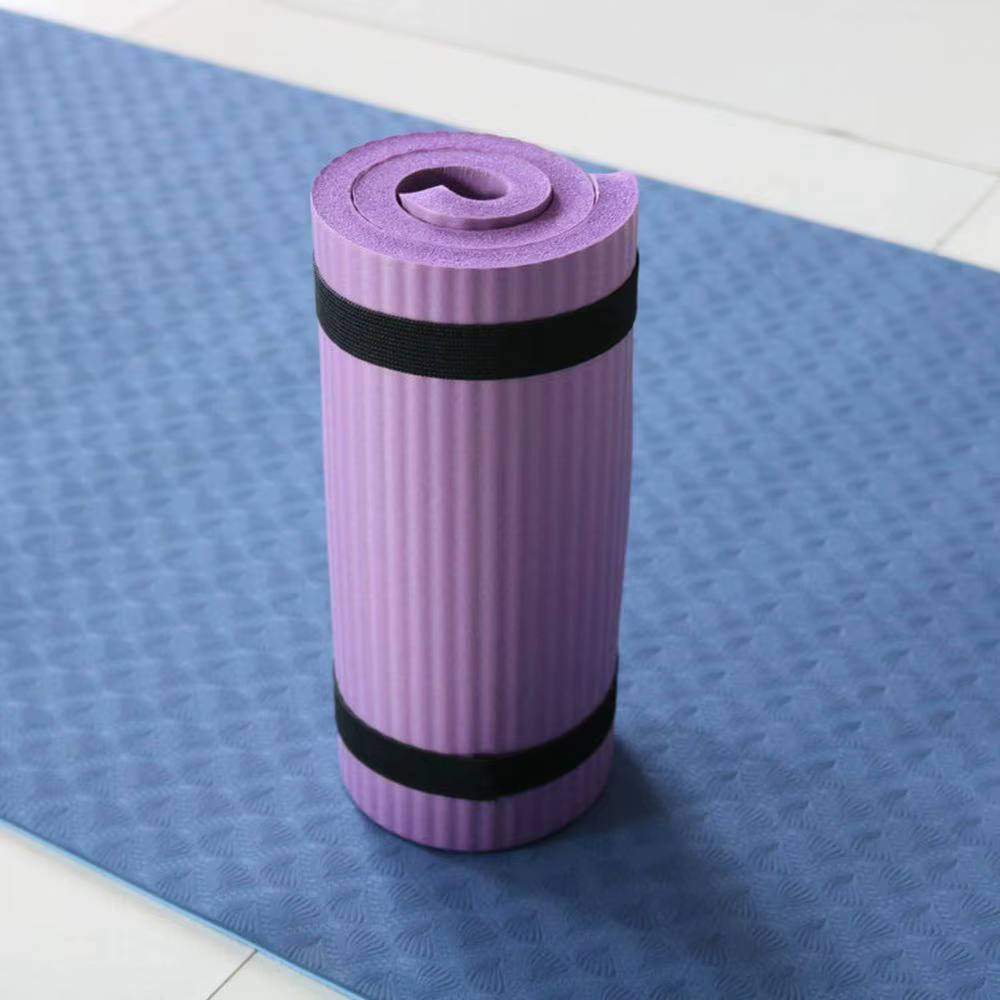 Genouillère de Yoga Extra épaisse de 1.5cm, coussinets de Yoga en mousse antidérapantes, tapis de Fi