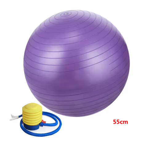 Balle de Yoga d'équilibre 55-75cm balle de Yoga de Fitness, anti-dérapant et Anti-éclatement balle d