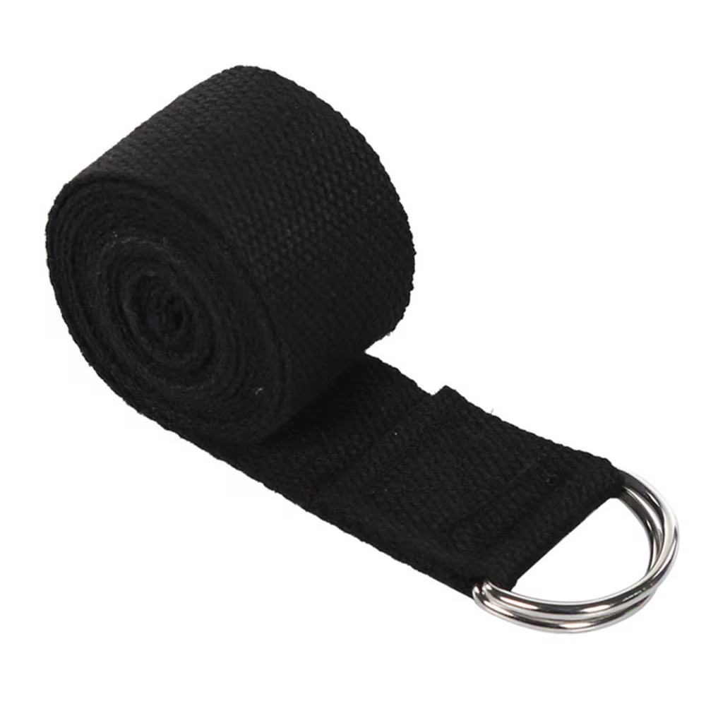 Sangle de Yoga de Sport de 180cm, sangles d'exercice en coton durables, boucle d'anneau en D réglabl