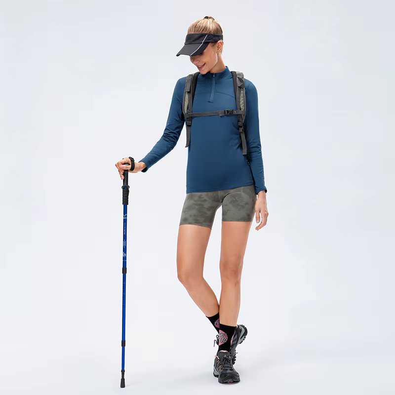 Dessus de Yoga femmes automne hiver à manches longues course haut de Sport col à glissière Fitness e