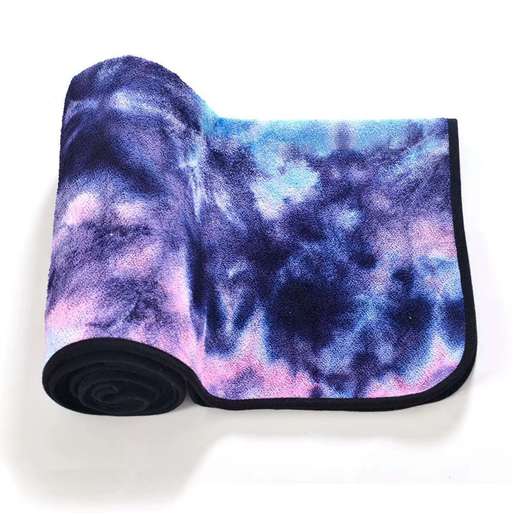 Tapis de Yoga antidérapant pliable en microfibre, serviette de plage et de voyage, doux et à séchage