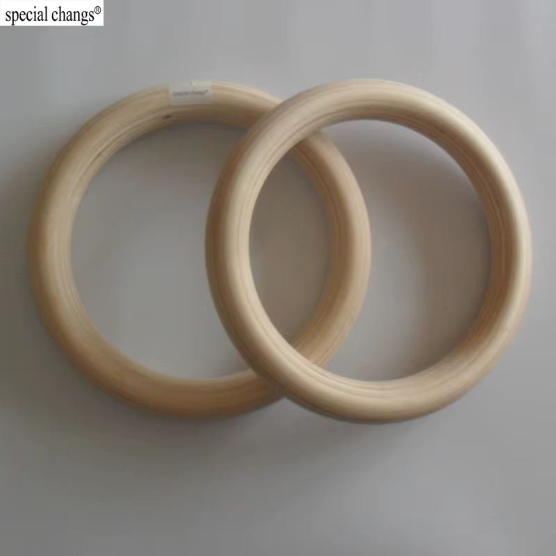 Anneaux de gymnastique en bois 1.1 ", 2 pièces/paires, Portable, Crossfit, équipement d'entraînement