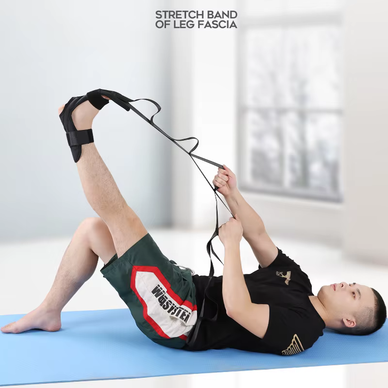 Sangle d'étirement de jambe de flexibilité de Yoga pour l'entraîneur de gymnastique de danse de joie