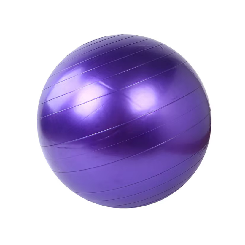 Boule de Yoga et Pilates en lin avec pompe, 65cm, couverture, équilibre, protecteur, fitness, muscul