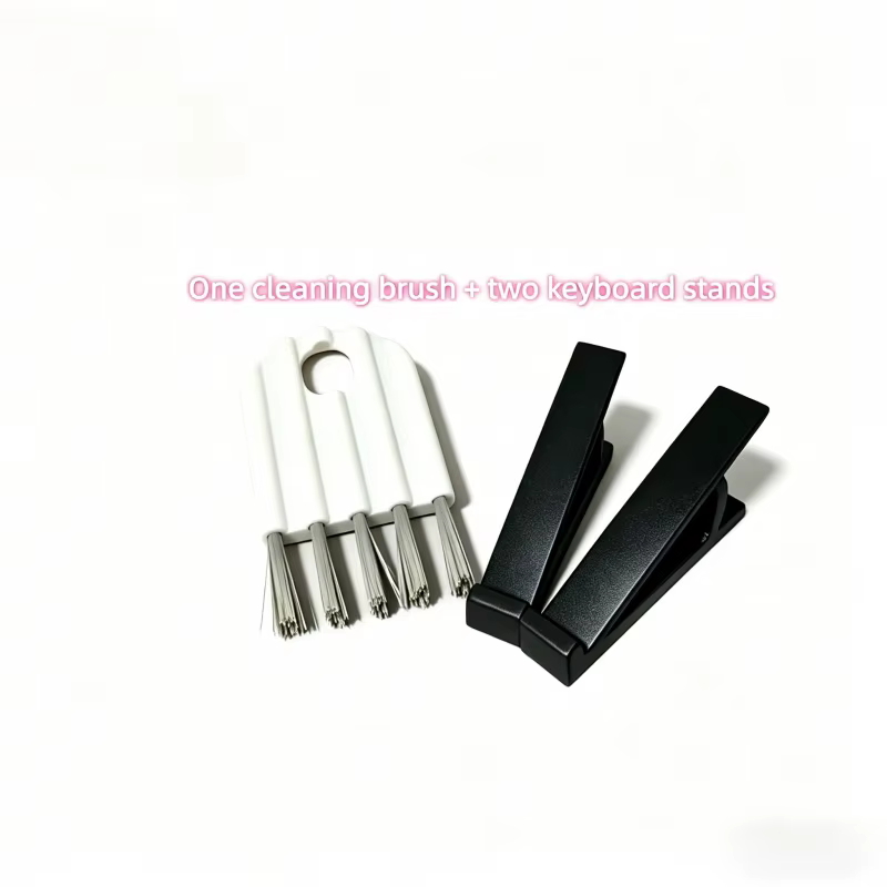 Ensemble d'accessoires pour clavier comprenant 2 supports de clavier + 1 brosse de nettoyage, suppor