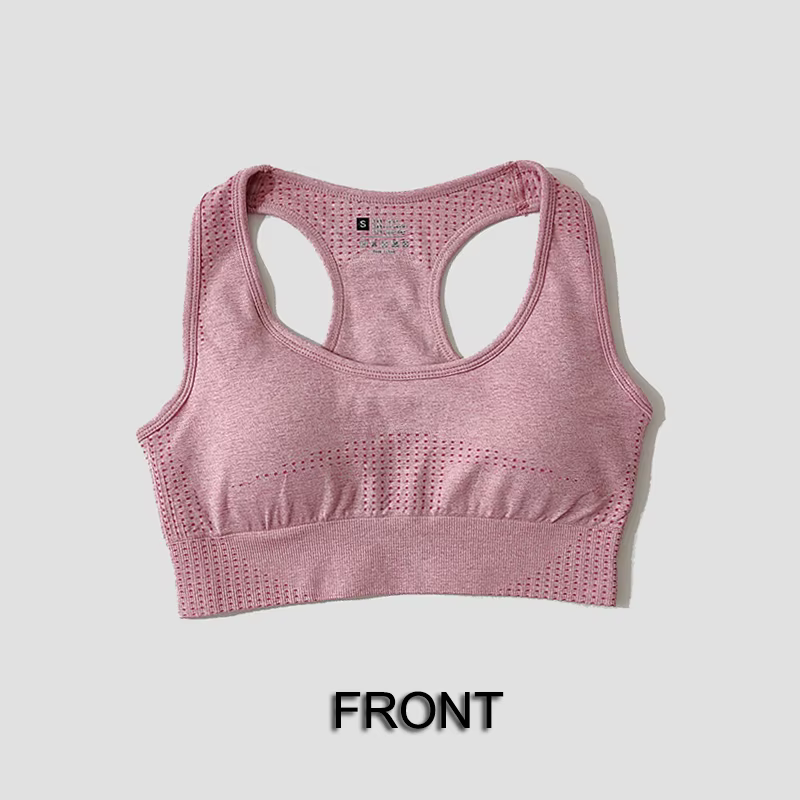 Soutien-gorge de sport sans couture pour femmes, haut court de gymnastique, Fitness, course à pied, 