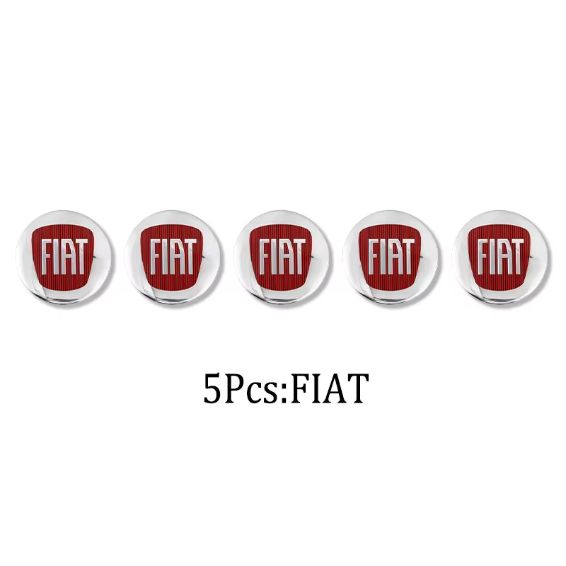 Autocollants de clé intelligente de voiture Fiat, Logo en métal, accessoires pour FIAT 500 Ducato Pa