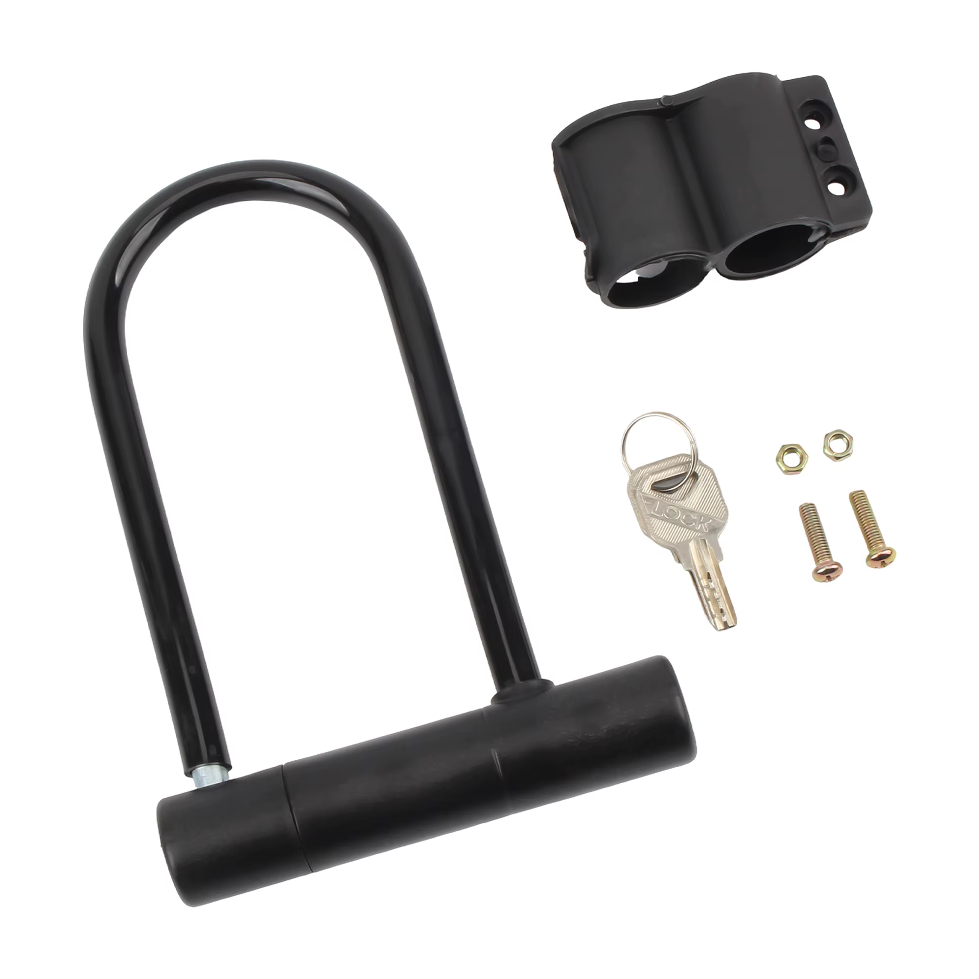 Serrure en U pour moto et vélo, Mini serrure de roue de vélo portable avec clé antivol, sécurité pou