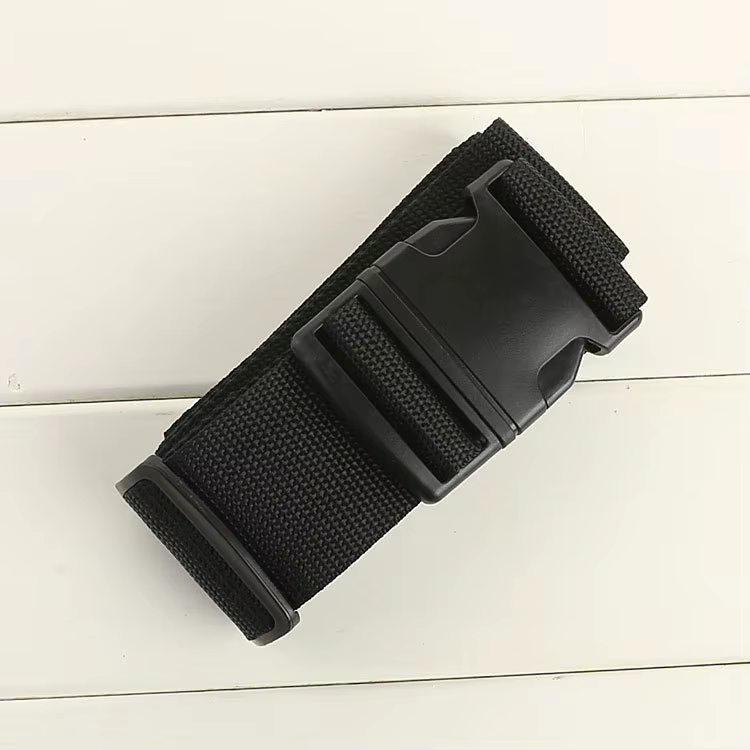 Sangles de bagage droites pour valise, ceinture de bagage en polyester avec boucle de déverrouillage