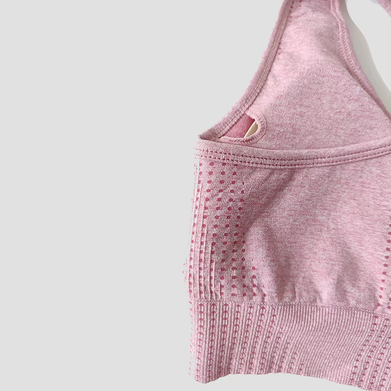 Soutien-gorge de sport sans couture pour femmes, haut court de gymnastique, Fitness, course à pied, 
