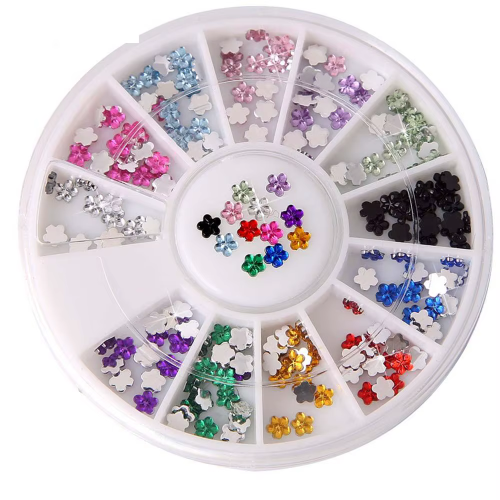 Accessoires de manucure à dos plat, breloques pour ongles, cristal, strass, diamant, décoration d'on