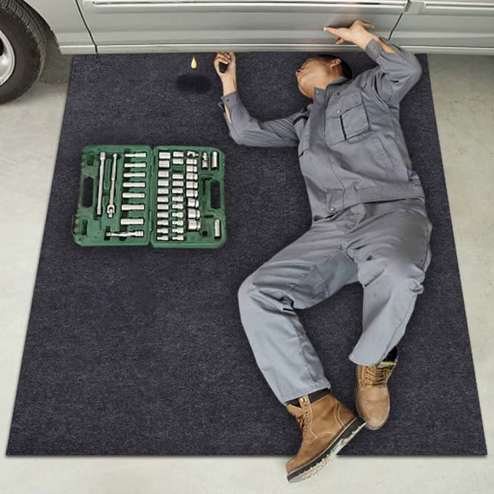 Polymères d'entretien pour sous la voiture ou l'équipement, doux et confortable, absorbant, propre a