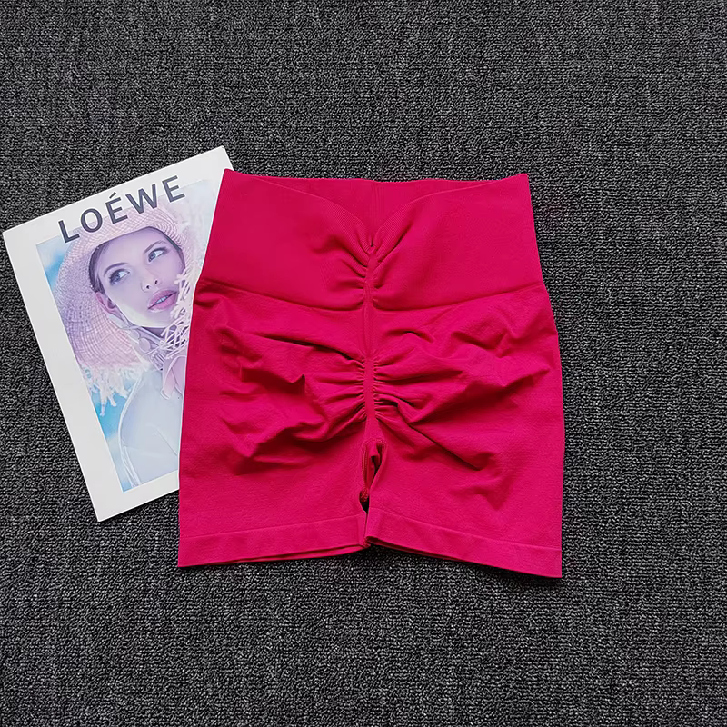 Peach – short de Yoga à haute élasticité, taille haute, pour gymnastique, levage des hanches, Fitnes