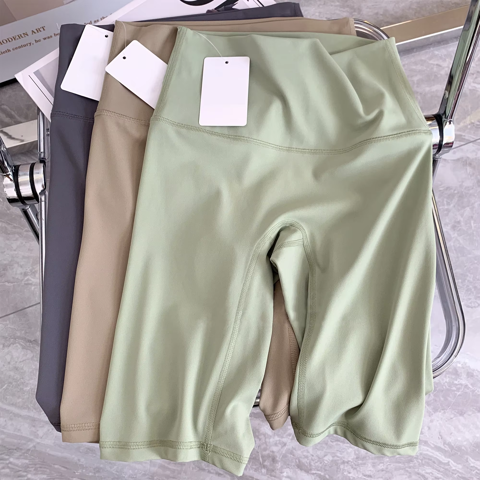 Shorts de Yoga d'été collants élastiques respirants Leggings séchage rapide sport Fitness Yoga cycli