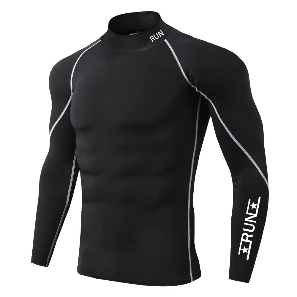 T-shirt de Compression pour hommes, chemises à séchage rapide, sous-vêtements de Fitness, hauts de m