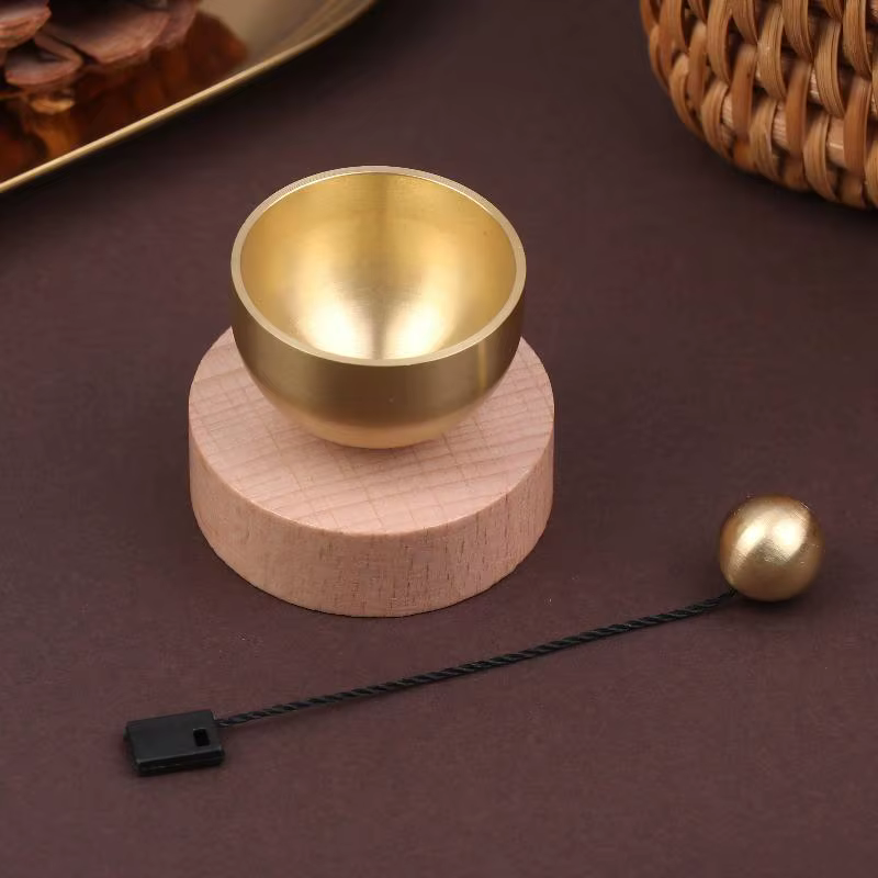 Ensemble de bols chantants portables miniatures pour la méditation, adaptés à la méditation yoga et