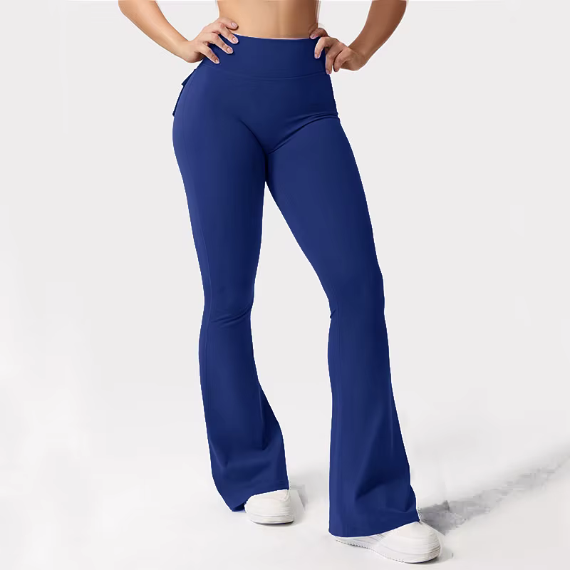 Leggings de Yoga à jambes larges et extensibles pour femmes, sensation nue, vêtements de travail de 