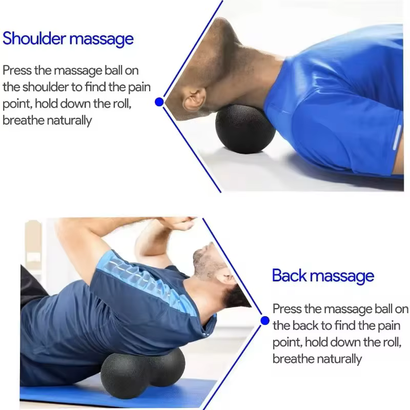 Boules de Yoga cacahuètes, Massage corporel, combinaison de Fascia, bloc de mousse, haute densité, R