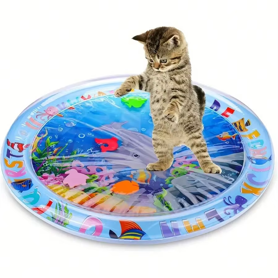 Jouet en PVC pour chat, jouets pour chat, conception de poisson flottant, utilisé avec l'eau du robi