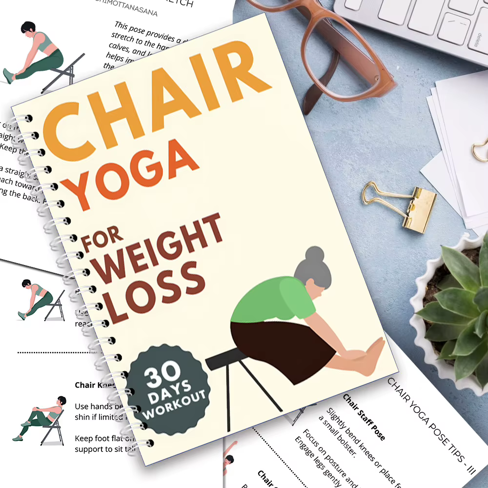 Chaise de yoga pour les seniors de plus de 60 ans – Programme d'exercices doux illustré sur 30 jours