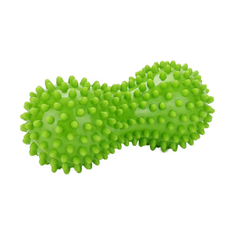 Balle de massage en forme d'arachide, 1 pièce, en PVC coloré, à picots, pour soulager les douleurs m