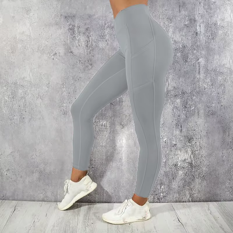 Yoga Fitness femmes Leggings taille haute collants avec poche gymnastique entraînement course extens