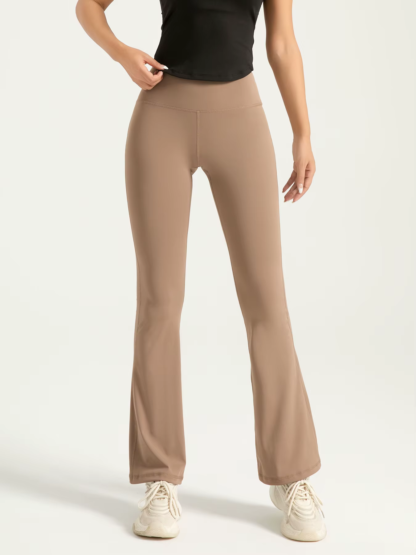 Pantalon de yoga Bootcut taille haute pour femme – Leggings évasés pour l'entraînement et les vêteme