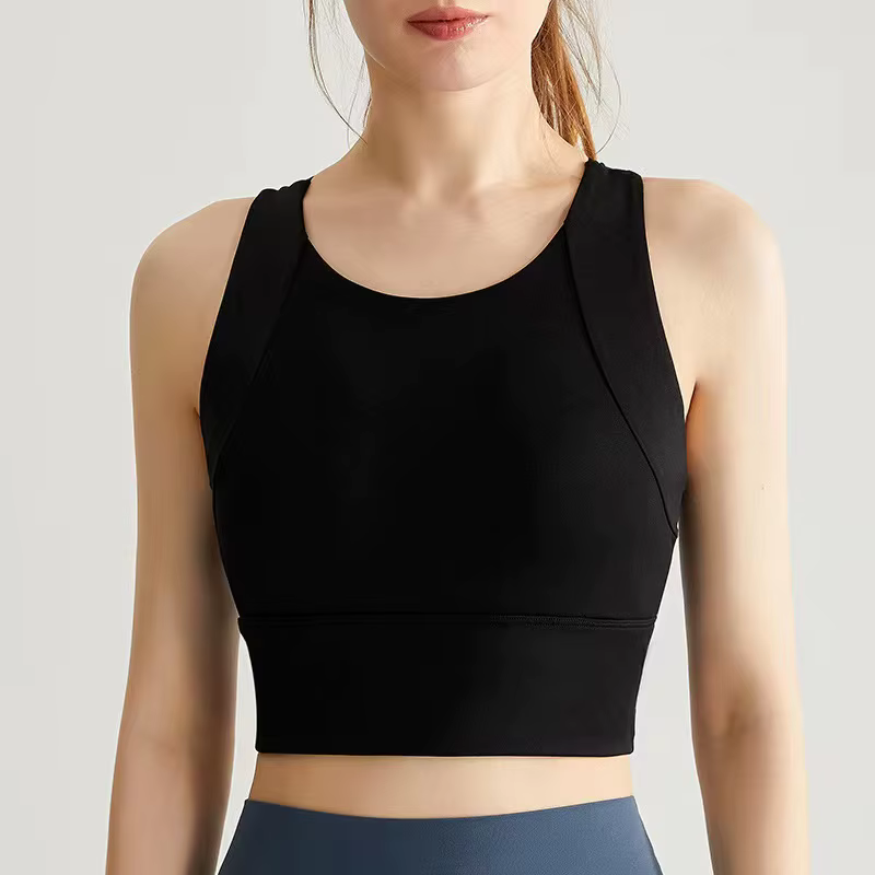Gilet de Yoga professionnel à haute intensité, coussin de poitrine intégré, sous-vêtements de sport,