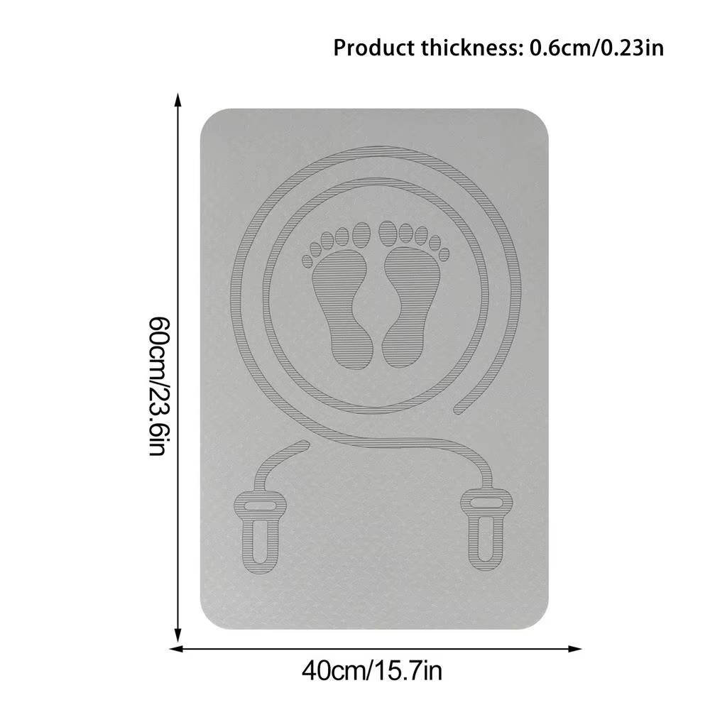 Tapis de saut à la corde de 6 mm en TPE, anti-choc, anti-bruit, tapis d'exercice pour la maison, la