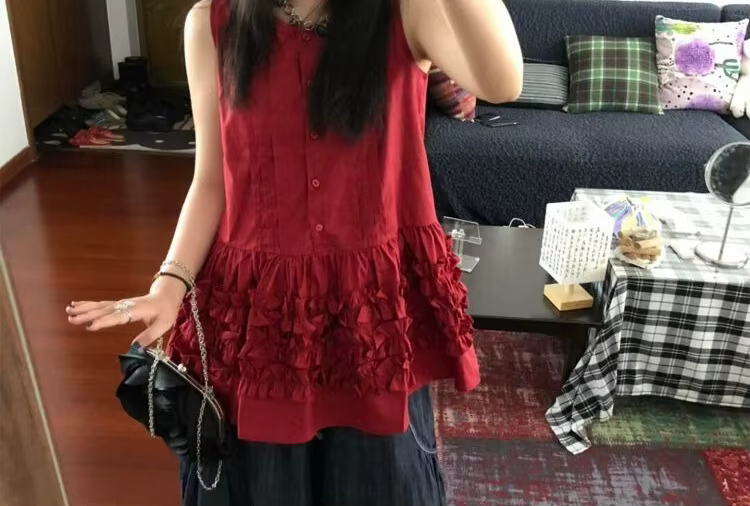Débardeur à bretelles pour femme, idéal pour le début de l'été, t-shirt sans manches à lacets, haut