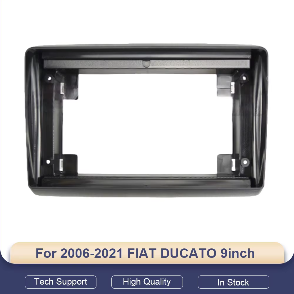 Pour Fiat Ducato 2006-2021, cadre d'autoradio Android 9 pouces 2 DIN, panneau de tableau de bord, fa