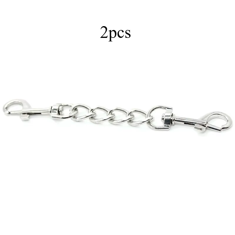 Sangles de remplacement pour collier de petit chien, boucle de harnais avec laisse à chaîne métalliq