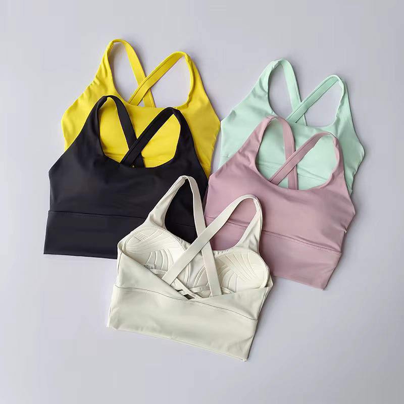 Soutien-gorge de sport à coussin fixe, sous-vêtements professionnels haute résistance, antichoc, pou