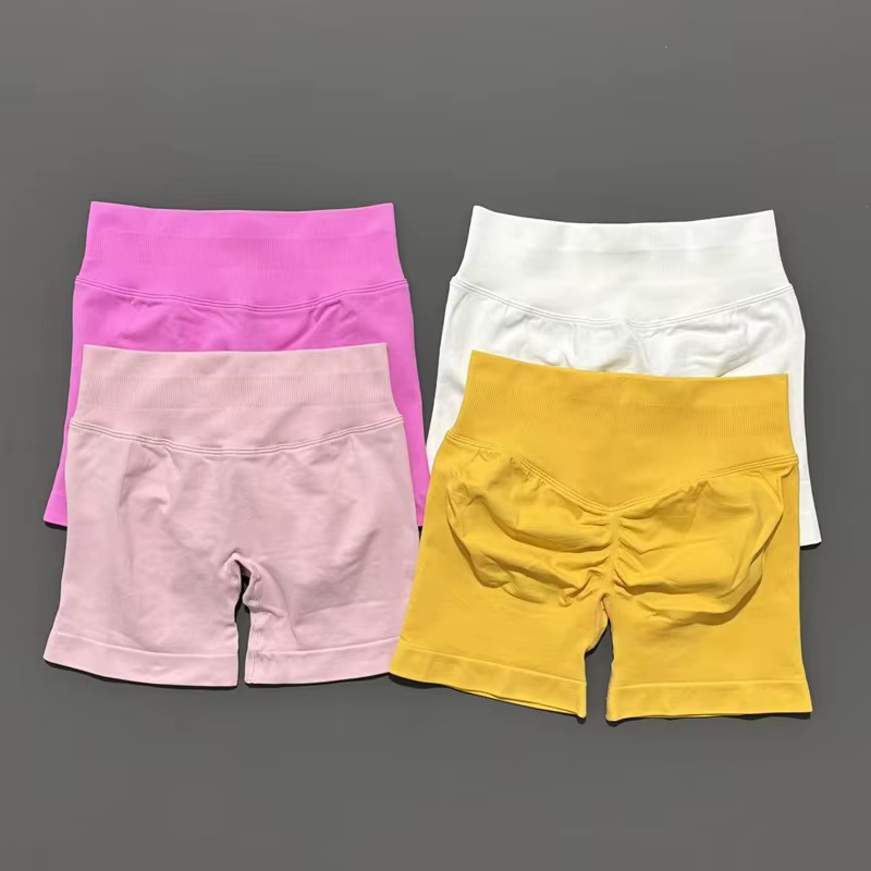 Shorts de sport HISTELLO 4,5 pouces pour femme, shorts de yoga sans couture taille basse, leggings d